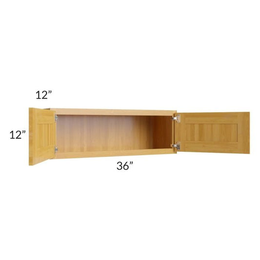 RTA Glazed Praline 36" x 12" Wall Cabinet