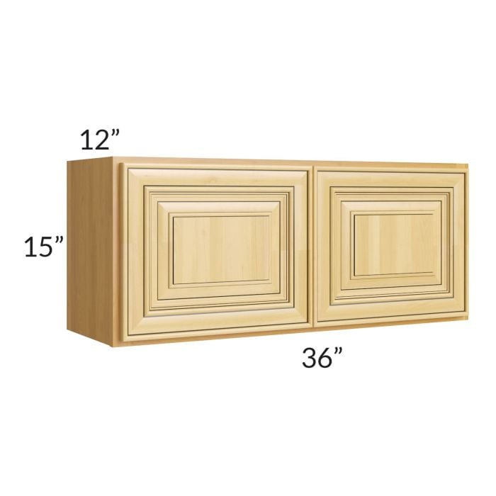 RTA Glazed Praline 36" x 15" Wall Cabinet
