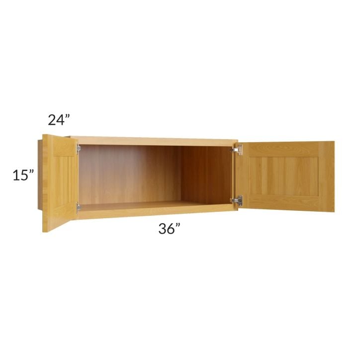 RTA Glazed Praline 36" x 15" x 24" Refrigerator Wall Cabinet
