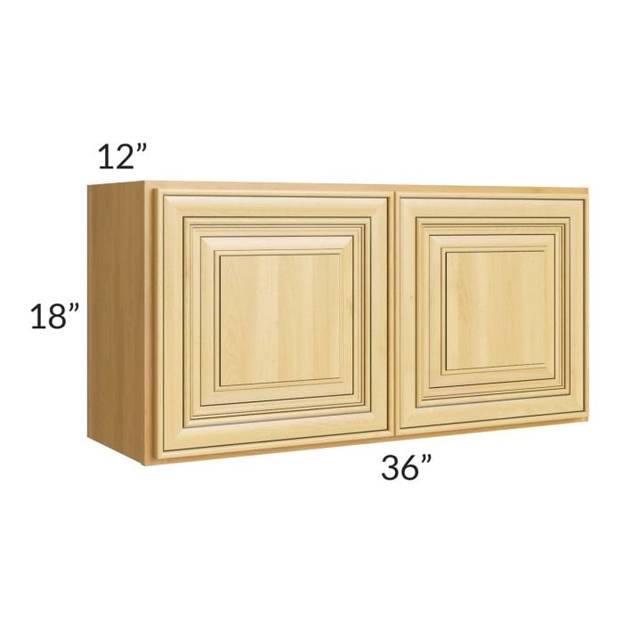 RTA Glazed Praline 36" x 18" Wall Cabinet