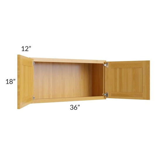 RTA Glazed Praline 36" x 18" Wall Cabinet