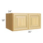 RTA Glazed Praline 36" x 18" x 24" Refrigerator Wall Cabinet