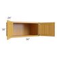 RTA Glazed Praline 36" x 18" x 24" Refrigerator Wall Cabinet
