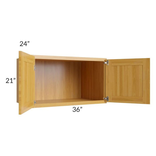 RTA Glazed Praline 36" x 21" x 24" Refrigerator Wall Cabinet