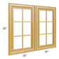 RTA Glazed Praline 36" x 30" Mullion Glass Door