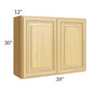 RTA Glazed Praline 39" x 30" Wall Cabinet with 2 Decorative End Panels