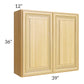 RTA Glazed Praline 39" x 36" Wall Cabinet