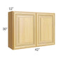 RTA Glazed Praline 42" x 30" Wall Cabinet with 2 Decorative End Panels