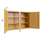 RTA Glazed Praline 42" x 30" Wall Cabinet with 2 Decorative End Panels