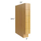 RTA Glazed Praline 6" Base Spice Drawer Cabinet with 2 Decorative End Panels