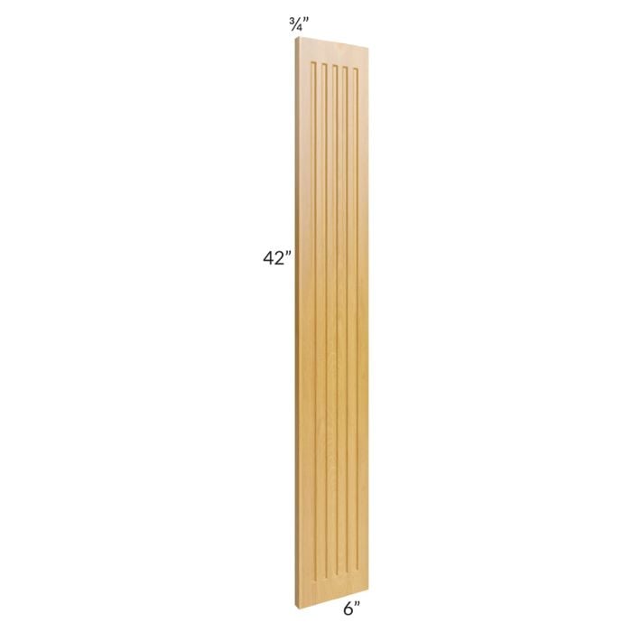RTA Glazed Praline 6" x 42" Fluted Wall Filler