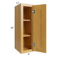 RTA Glazed Praline 9" x 30" Wall Cabinet with 2 Decorative End Panels