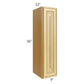 RTA Glazed Praline 9" x 36" Wall Cabinet with 1 Decorative End Panel