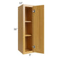 RTA Glazed Praline 9" x 36" Wall Cabinet with 1 Decorative End Panel