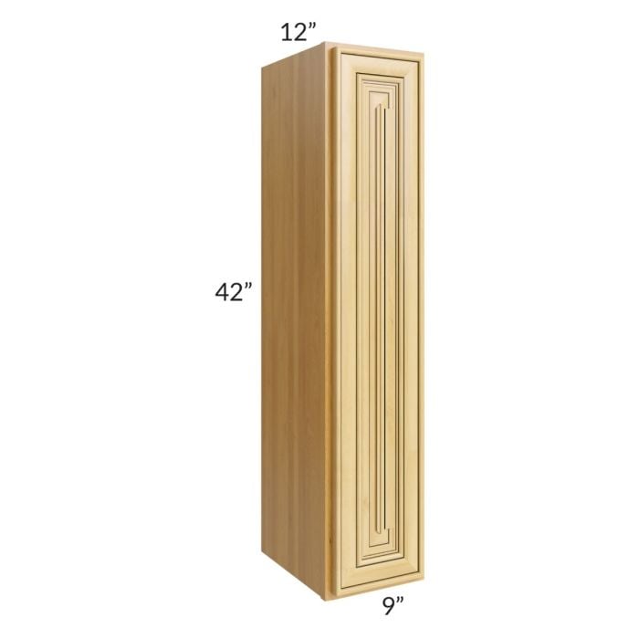 RTA Glazed Praline 9" x 42" Wall Cabinet