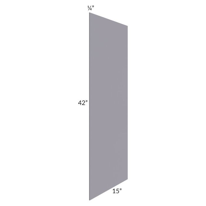 RTA Graphite Grey Shaker 15" x 42" Wall Veneered Skin Panel