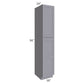 RTA Graphite Grey Shaker 18" x 96" x 24" Wall Pantry Cabinet
