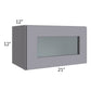 RTA Graphite Grey Shaker 21" x 12" Decorative Wall Cabinet with 1 Decorative End Panel