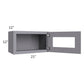 RTA Graphite Grey Shaker 21" x 12" Decorative Wall Cabinet with 1 Decorative End Panel