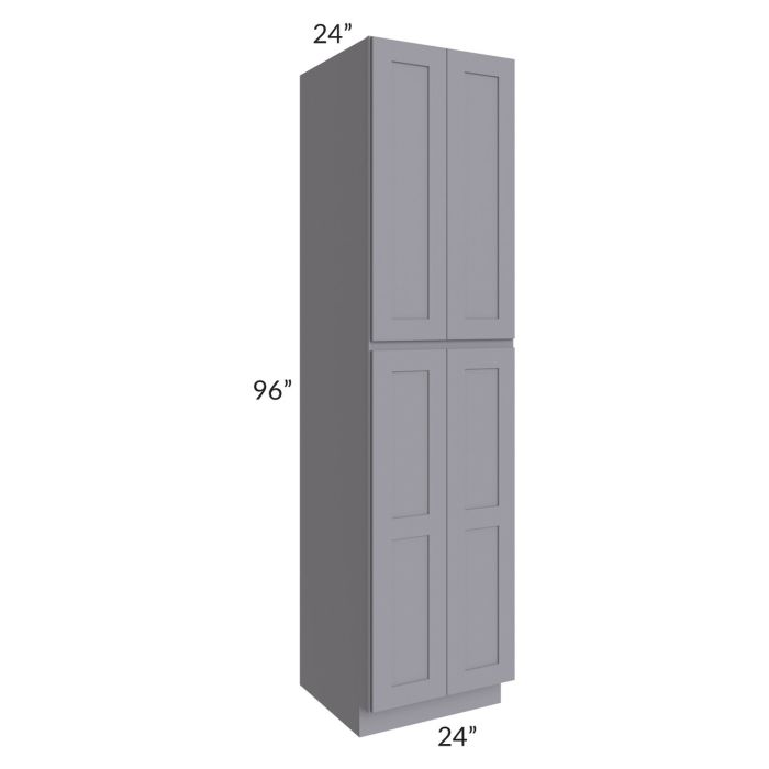 RTA Graphite Grey Shaker 24" x 96" x 24" Wall Pantry Cabinet