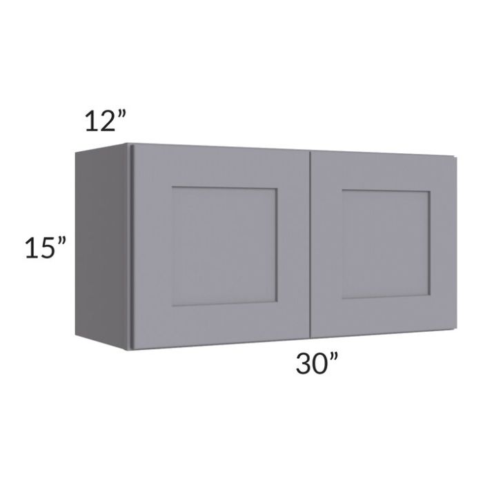RTA Graphite Grey Shaker 30" x 15" Wall Cabinet