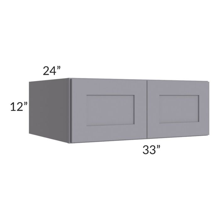 RTA Graphite Grey Shaker 33" x 12" x 24" Wall Cabinet