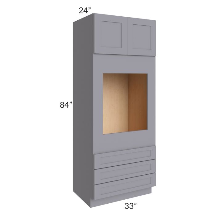 RTA Graphite Grey Shaker 33" x 84" x 24" Oven Cabinet