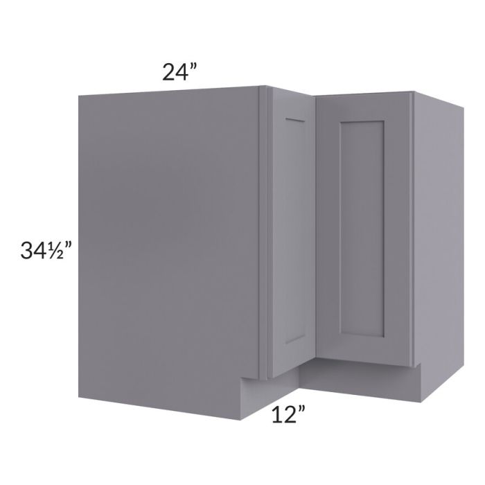 RTA Graphite Grey Shaker 36" Lazy Susan Base Cabinet