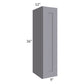 RTA Graphite Grey Shaker 9" x 36" Wall Cabinet with 2 Decorative End Panels