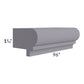 RTA Graphite Grey Shaker 96" Light Rail Molding
