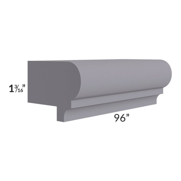 RTA Graphite Grey Shaker 96" Light Rail Molding