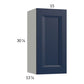 RTA Harbor Navy 15" x 30-1/4" Wall Cabinet