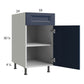 RTA Harbor Navy 18" Base Cabinet with 1 Finished End Panel