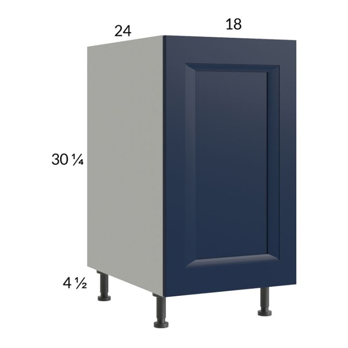 RTA Harbor Navy 18" Full Height Door Base Cabinet with 2 Finished End Panels