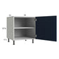 RTA Harbor Navy 24" Full Height Door Desk Base Cabinet with 1 door with 2 Finished End Panels