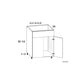 RTA Harbor Navy 24" Sink Base Cabinet with 2 Finished End Panels