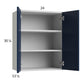 RTA Harbor Navy 24" x 30-1/4" Wall Cabinet