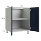 RTA Harbor Navy 27" Full Height Door Base Cabinet with 1 Finished End Panel