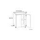 RTA Harbor Navy 30" Full Height Door Base Cabinet with 1 Finished End Panel