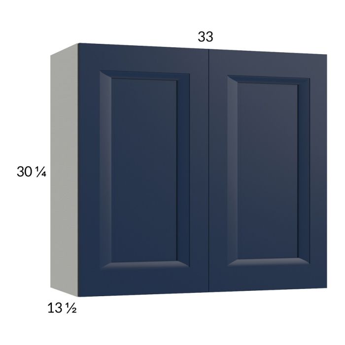 RTA Harbor Navy 33" x 30-1/4" Wall Cabinet