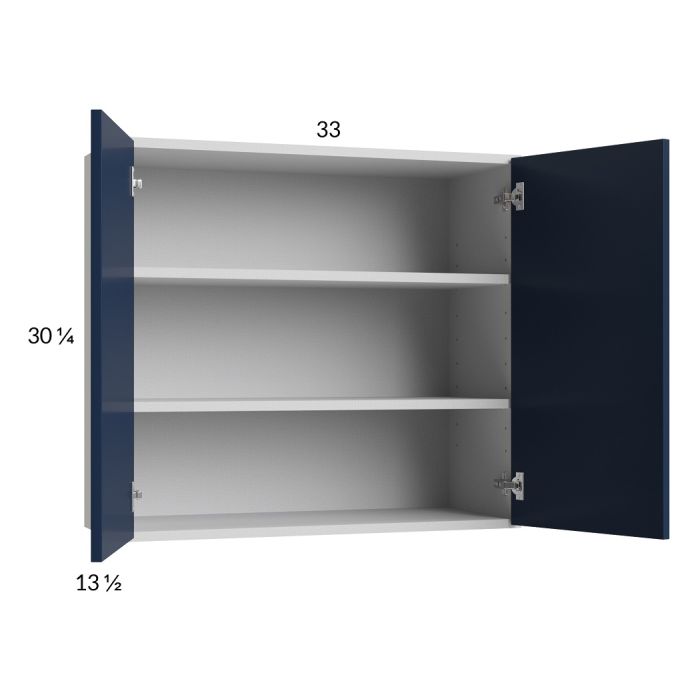 RTA Harbor Navy 33" x 30-1/4" Wall Cabinet