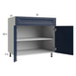 RTA Harbor Navy 36" Base Cabinet with 1 Finished End Panel
