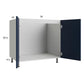 RTA Harbor Navy 36" Full Height Door Sink Base Cabinet with 2 Finished End Panels