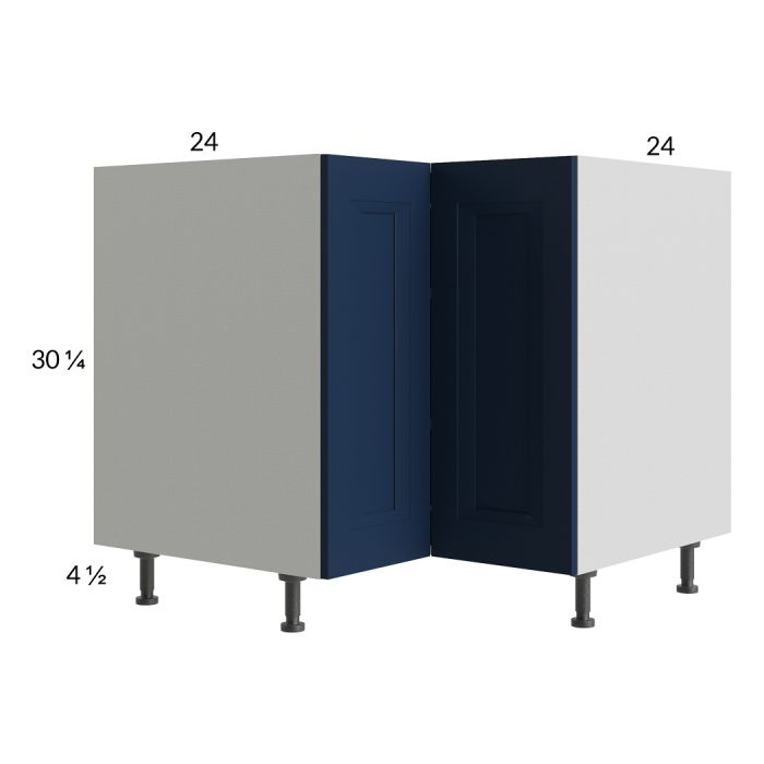 RTA Harbor Navy 36" Lazy Susan Base Cabinet with 1 Finished End Panel