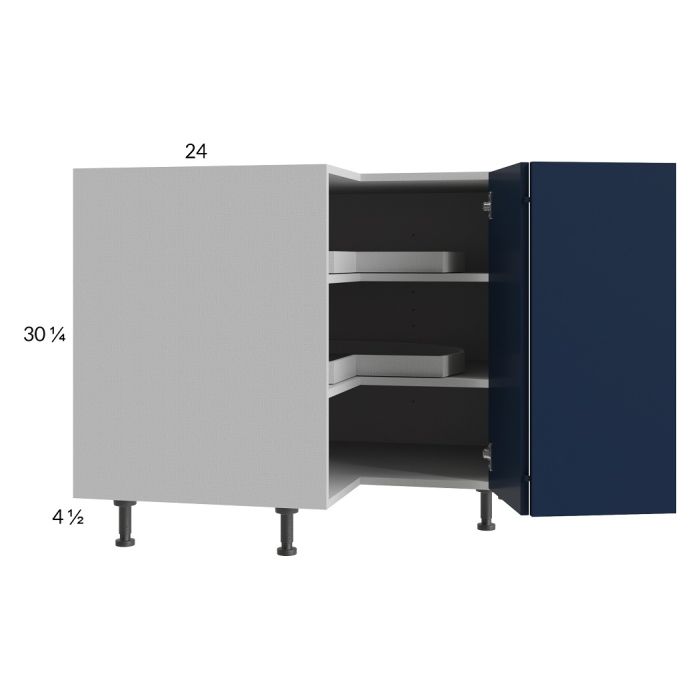 RTA Harbor Navy 36" Lazy Susan Base Cabinet with 1 Finished End Panel