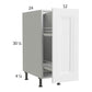 RTA Harbor White 12" Full Height Door Base Pullout Cabinet