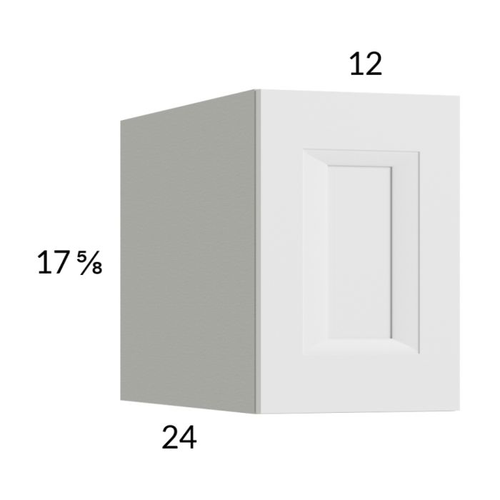 RTA Harbor White 12" x 17-5/8" x 24" Wall Cabinet with 2 Finished End Panels