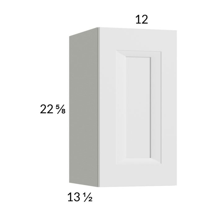 RTA Harbor White 12" x 22-5/8" Wall Cabinet with 1 Finished End Panel