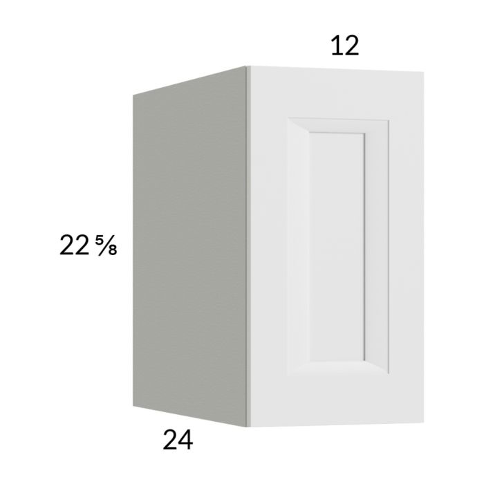 RTA Harbor White 12" x 22-5/8" x 24" Wall Cabinet with 2 Finished End Panels