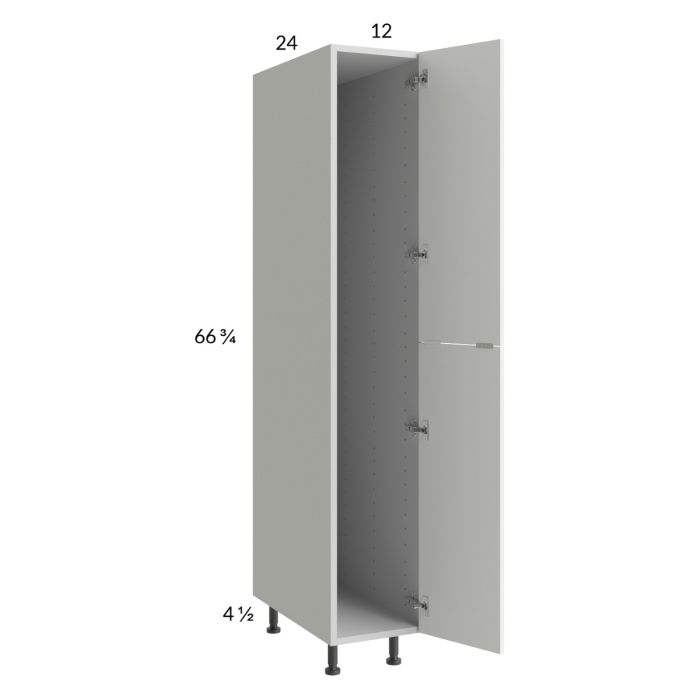 RTA Harbor White 12" x 71-1/4" Open Utility Cabinet with 1 Door